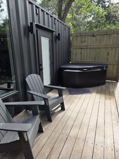 A private deck