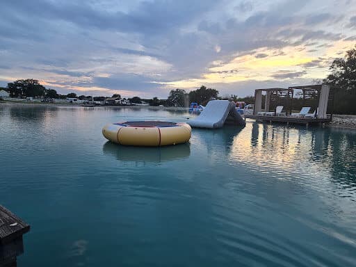 The lake and beach club