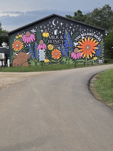 The Old West village mural